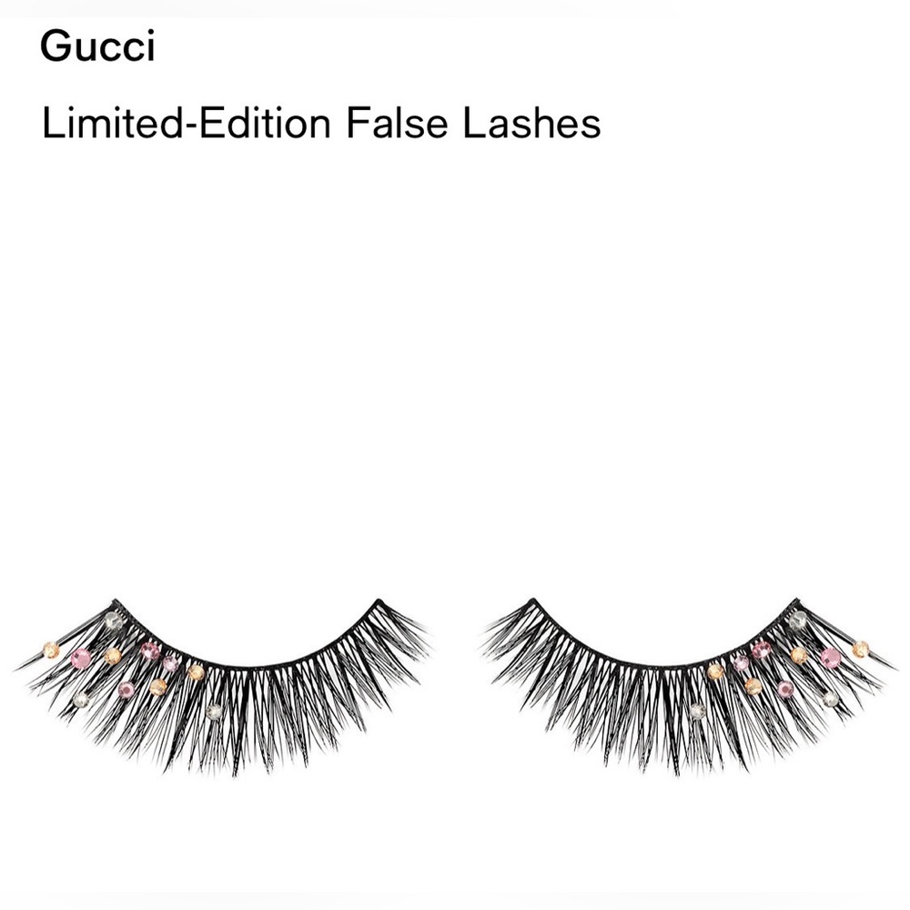 GUCCI ✨ Limited Edition ✨ FALSE LASHES adorned w/ Crystals (Gucci Glue included) - Picture 5 of 10